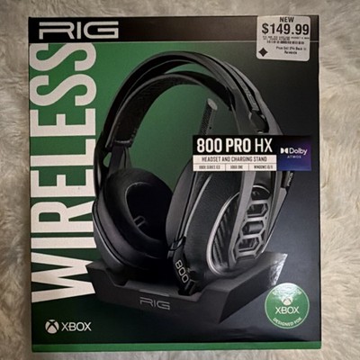 RIG 800 PRO HX Wireless Gaming Headset Black w/ Charging Stand Dolby Atmos Xbox