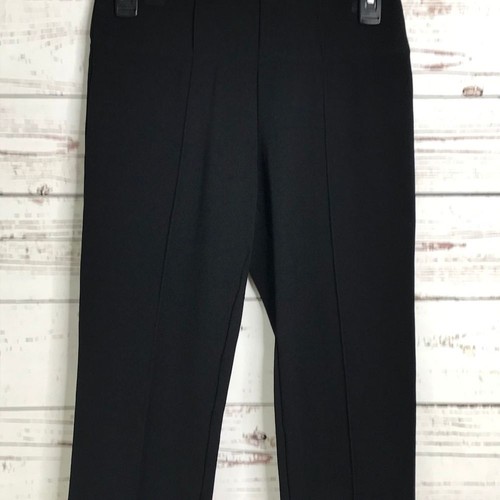 BCBGMAXAZRIA Ponte Pull On Cropped Leggings Black Small - Picture 2 of 8