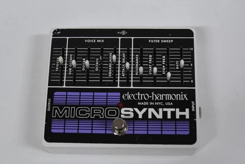 Electro-Harmonix MicroSynth Analog Guitar Micro Synthesizer Effect Pedal - USA