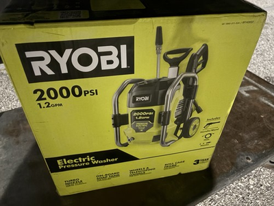 #ad #ad Ryobi Electric Pressure Washer 2000 PSI 1.2 GPM Brand New In The Box Never Used $200.00