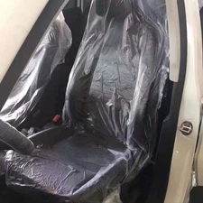 Car Disposable Plastic Seat Covers Universal Auto Cushion Cover Waterproof USA