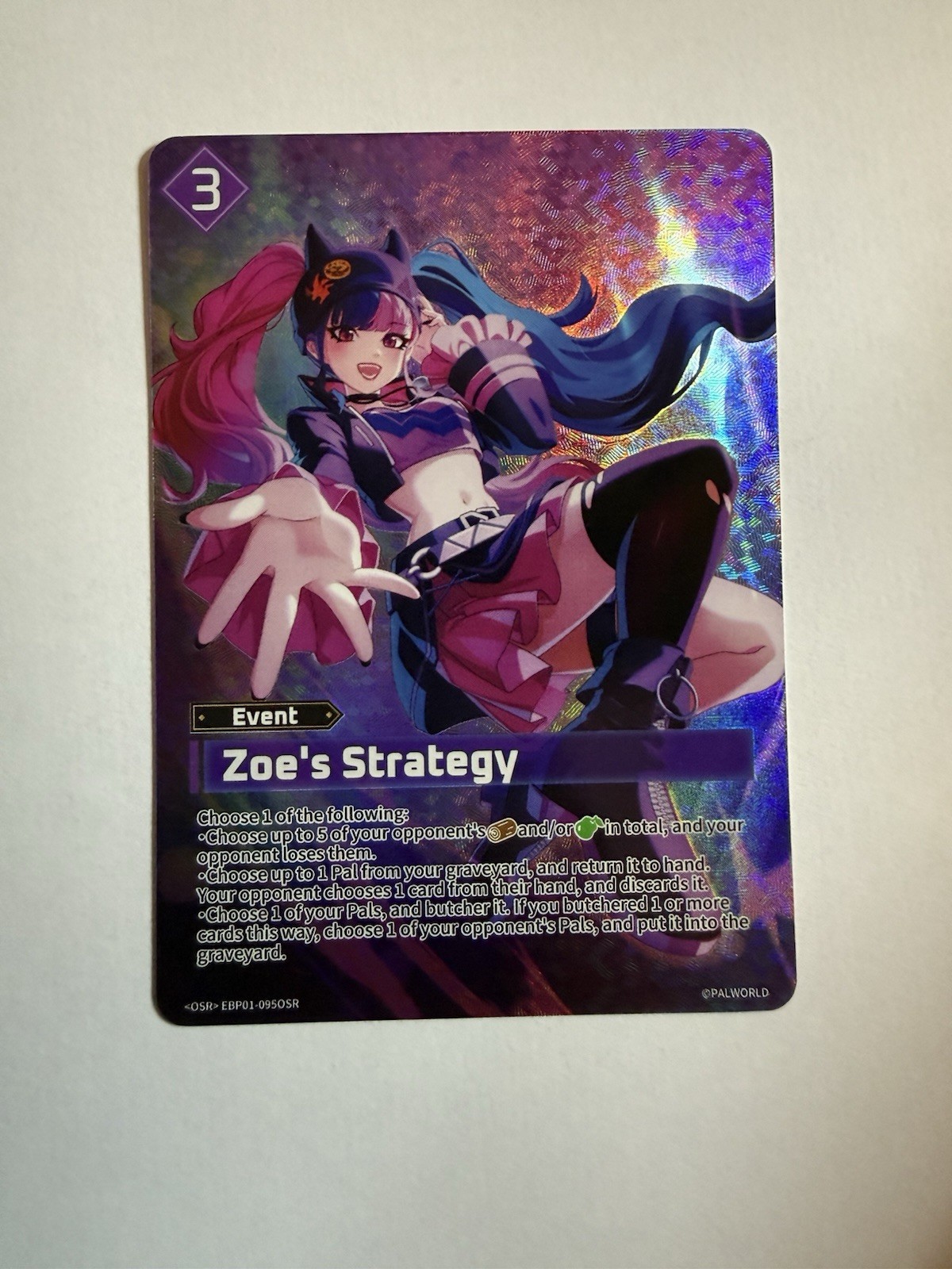 Zoe's Strategy EBP01-095 OSR Dawn of Palpagos Palworld TCG Card