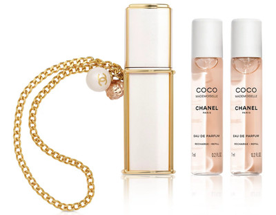 NEW CHANEL COCO MADEMOISELLE  EDP 3 x 0.2fl.oz PURSE SPRAY GIFT SET SEALED BOX.