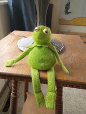 Vintage 1979 KERMIT THE FROG Muppet Beanbag Plush Fisher Price Toy 864