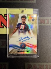2022-23 Topps Chrome PSG Warren Zaire-Emery Gold Auto On Card /10 Rookie RC. rookie card picture