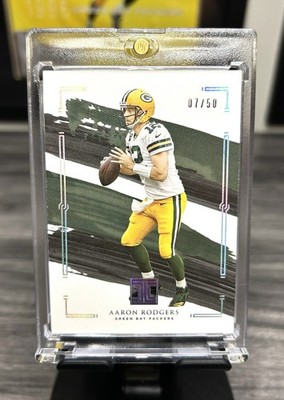 2021 Panini Impeccable Aaron Rodgers Silver /50 #36 Packers SP