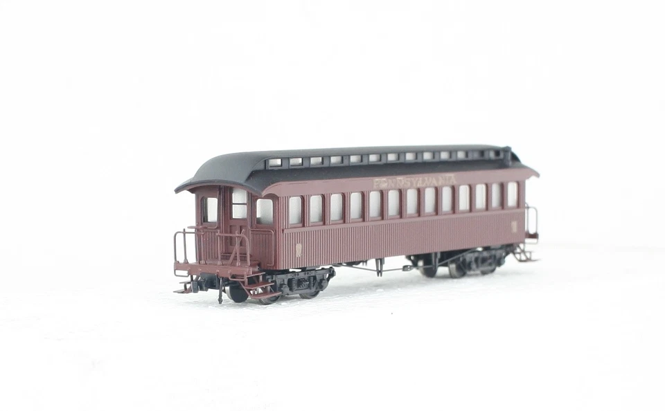 Coche de pago Northwest Short Line HOn3 latón Ohio River y Western pintado PRR Foto 2 de 4