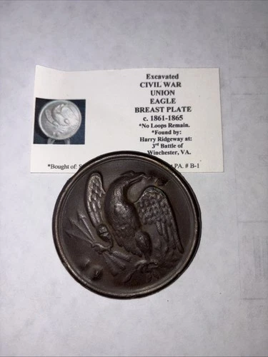U.S. Civil War Union Eagle Breast Plate Authentic Belt Buckle