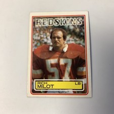 1983 Topps NFL Rich Milot Washington Redskins