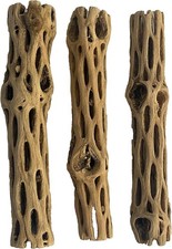 Natural Cholla Wood 3 Pieces 6 for Shrimp Habitat and Aquarium Decoration