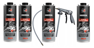 4L UNTERBODENSCHUTZ BITUMEN SCHWARZ STEINSCHLAGSCHUTZ + SPRÜHPISTOLE