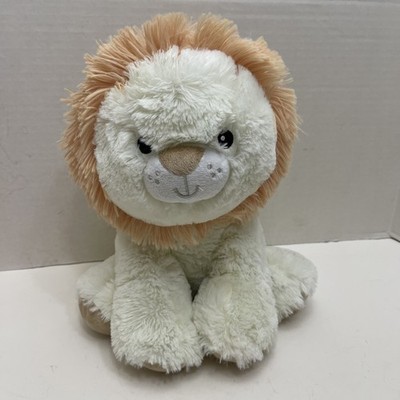 RZ Rachel Zoe Blooming Baby Lion Plush Rattle Stuffed Animal 11 Inches White