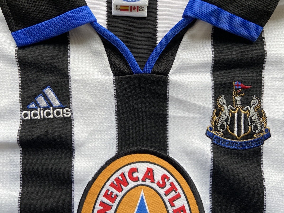 NEWCASTLE UNITED 1999 2000 HOME FOOTBALL SHIRT SOCCER JERSEY