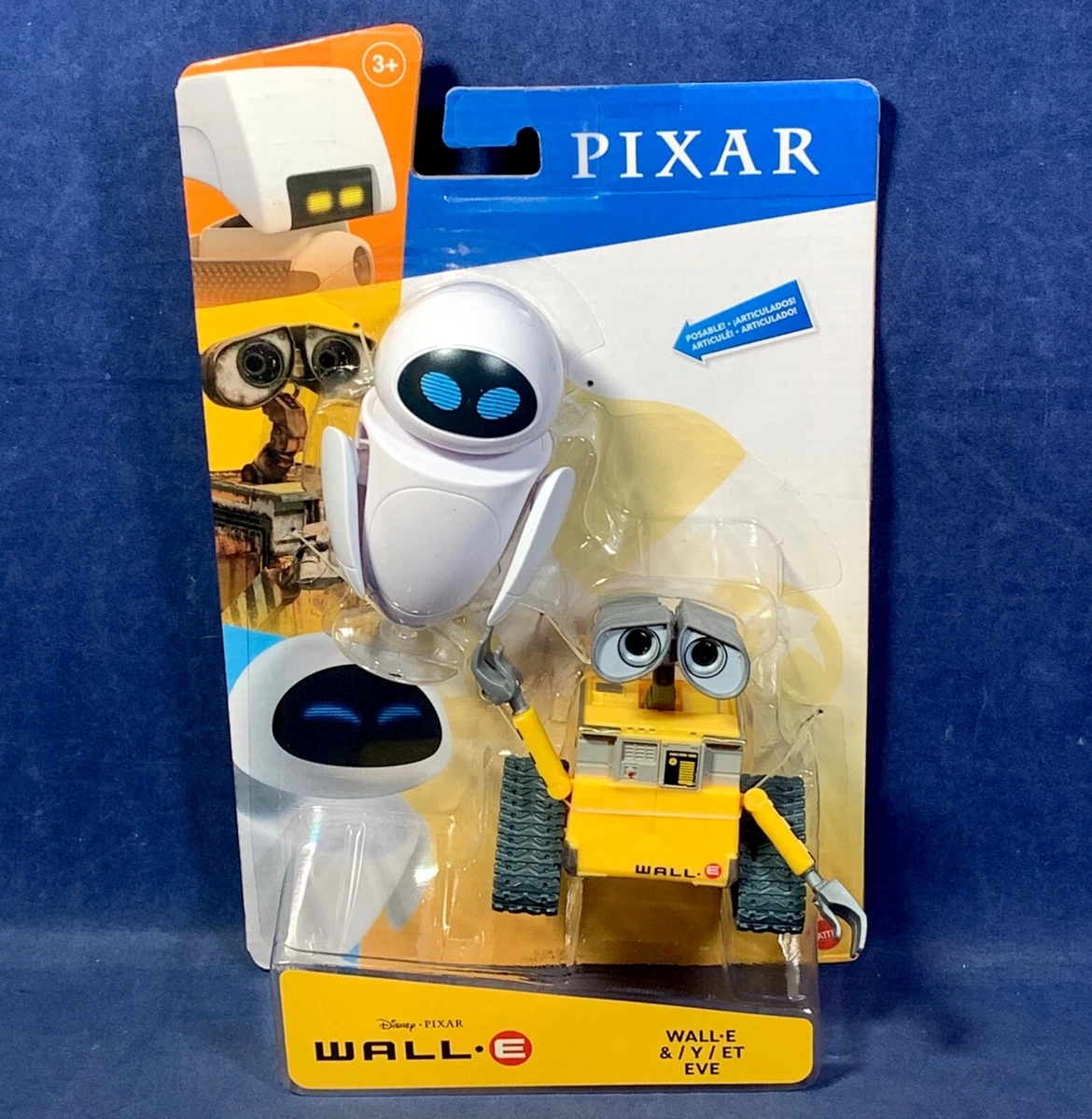 Disney Pixar Wall-E And Eve Action Figure Robot Toys Movie Posable New in  Box