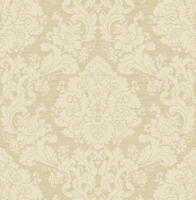 Tapete, Designtapete, Vanderbilt, Ornamente, Schimmer, Sahnetoffee, Macchiato
