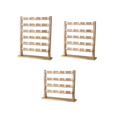 Ohrringständer aus Holz, Ohrring-Displayhalter, Ohrring-Schmuckdisplay mit