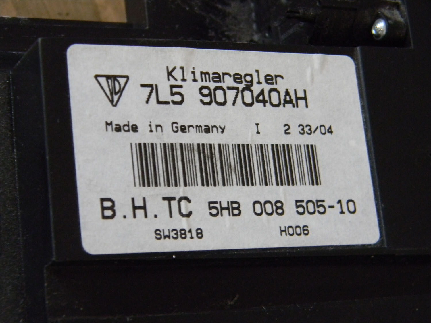 Porche Cayenne Heater A/C Climate Control 0306 7L5907040AH I0821008 eBay