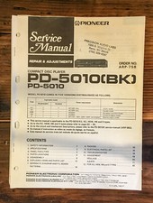 Pioneer PD-5010 CD Player Service Manual Original