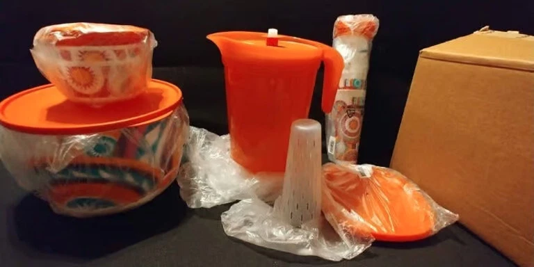 New - Tupperware Mayan Sunrise 12 pc Collection