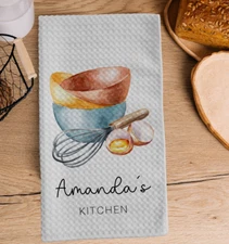 Personalized Kitchen Towel | Custom Tea Towel | Dish Towel Gift | Dishcloth