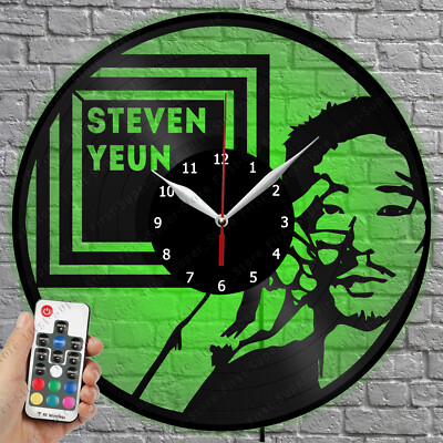 LED Clock Steven Yeun Vinyl Record Wall Clock Led Light Wall Clock 4889
