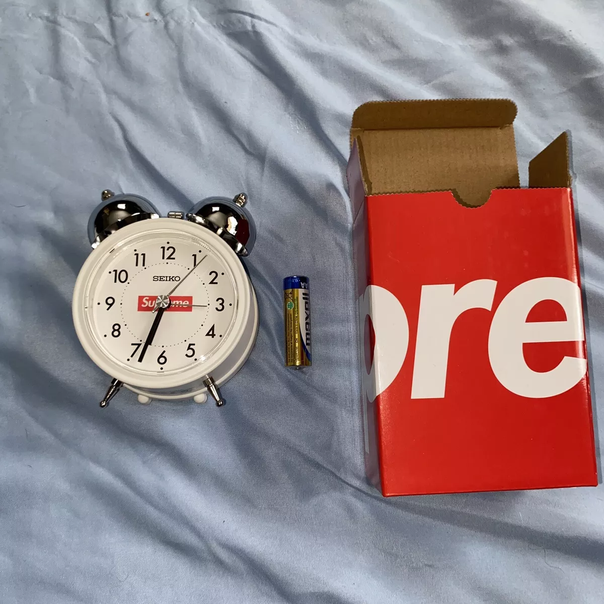 Supreme Seiko Alarm Clock - FW22 - White