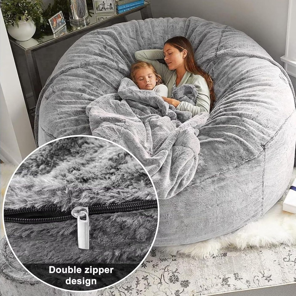 Bean Bag,Big Huge Giant Bean Bag Chair for Adults, (No Filler) Bean Bag
