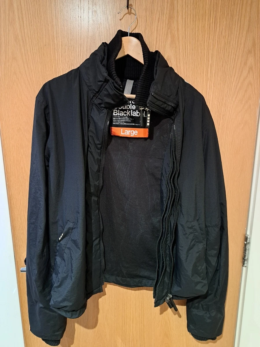 Superdry Double Black Label Jacket Mens Size Large eBay
