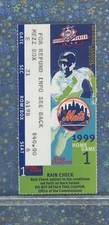 MLB Division Series Game 3 Oct 8 1999 Ticket D'backs @ Mets NY Wins 9-2 CREASE