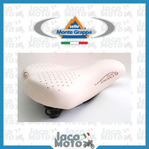 KIT Sattel + Tasche + Griffe MONTEGRAPPA Fahrrad Graziella - R Creme
