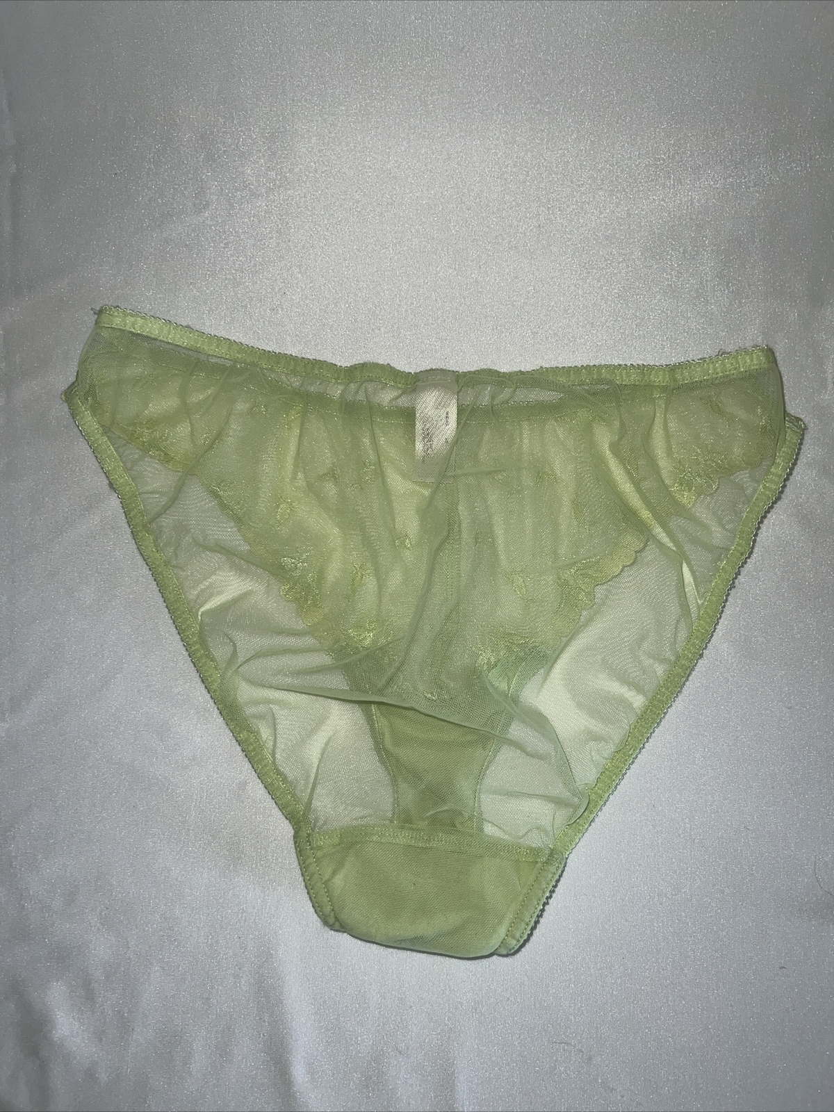 Vintage Victoria’s Secret Sheer Net Bikini Panties P… Gem