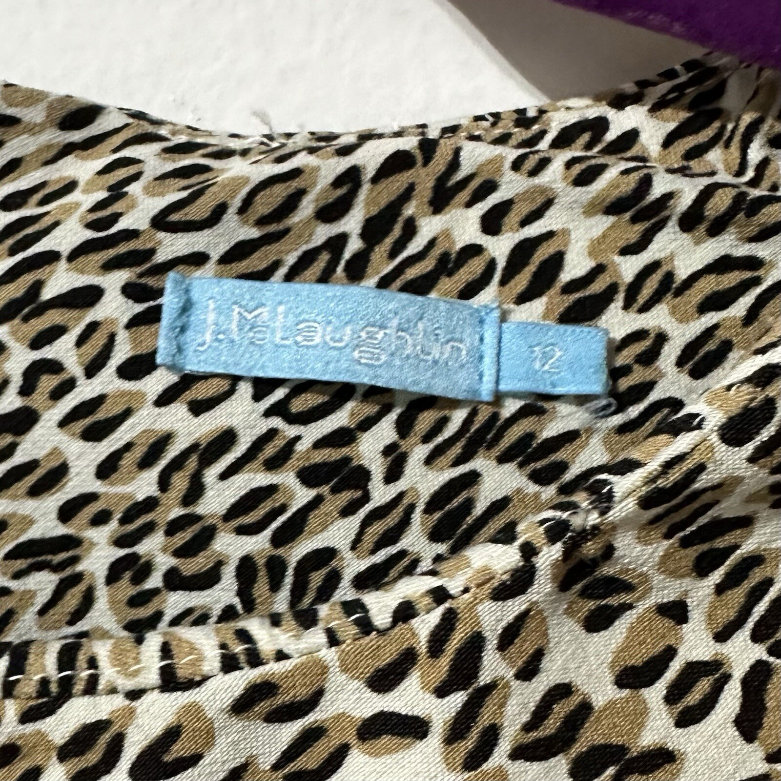 J. MCLAUGHLIN Stretch Leopard Print Side Pleats S… - image 5