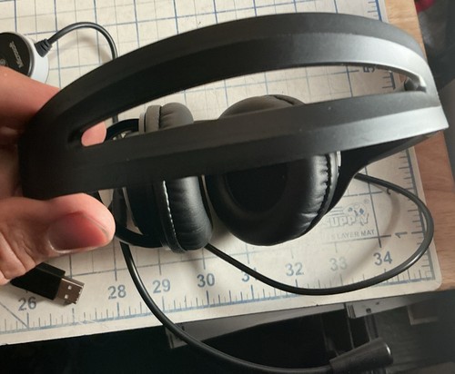 Microsoft LifeChat LX-3000 Black USB Headset Headphones - Picture 10 of 15