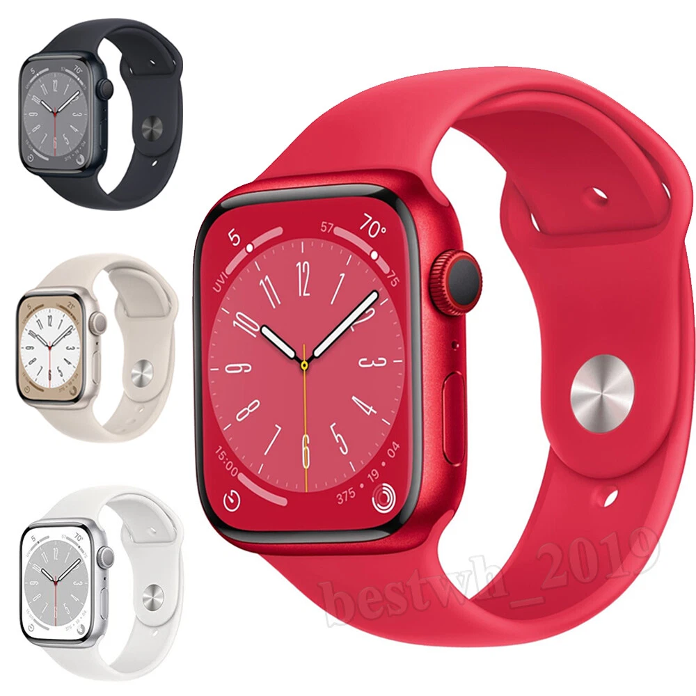Apple Watch Series 8 - GPS + Cellular 41mm Smart Watch - Aluminum