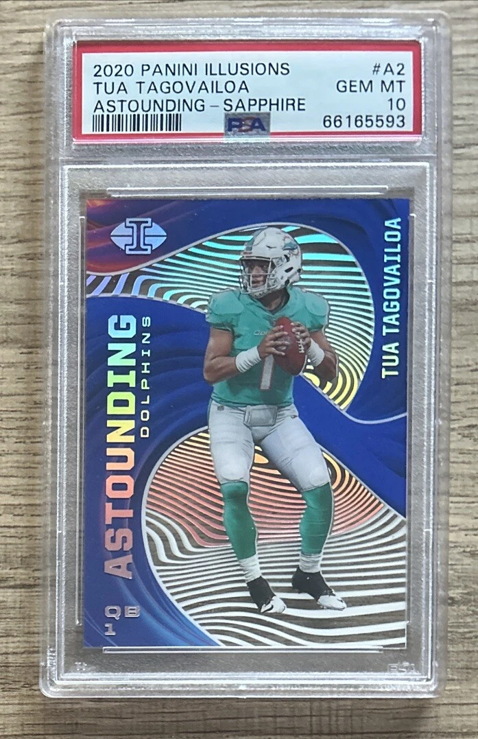 Tua Tagovailoa Panini Illusions Astounding #A2 Sapphire
