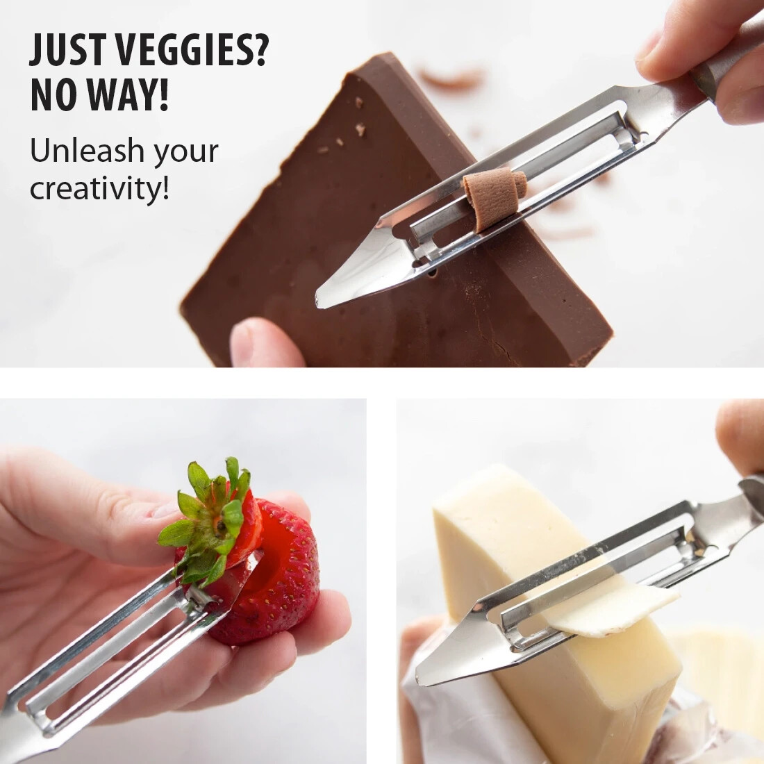 Rada Cutlery R132 Vegetable Peeler – Stainless Steel, Dishwasher Safe, Made In USA