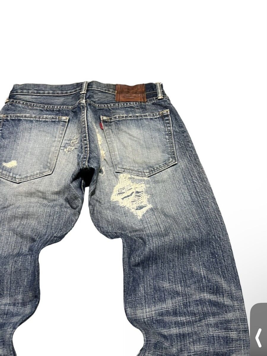 Eternal Repaired & Distressed Patchwork Japanese Denim Jeans Eternal Repaired & Distressed Patchwork Japanese Denim Jeans