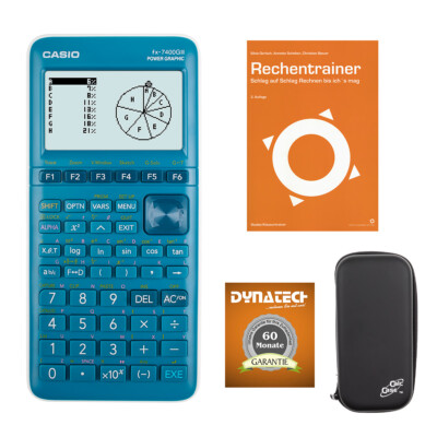 Casio FX-7400 G III + Schutztasche +Rechentrainer + Garantie auf 60 Monate