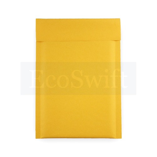 1000 #000 4x8 Kraft Bubble Padded Envelopes Mailers Shipping Bags EcoSwift - Picture 5 of 6