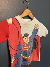 Vintage 1985 DC Comics Superman Baby Toddler Tee Size 6 USA Made