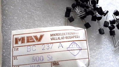 12 Stck. BC237A Lizenz Motorola MEV - Ungarn Verstärker Transistoren NF-8dB Vintage