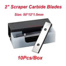 2" Paint Scraper Carbide Blades for Linbide scraper (50mm *12mm*1.5mm),10Pcs/box