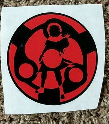 Uchiha Madara Eternal Mangekyou Sharingan Vinyl Decal Naruto Read Description Ebay