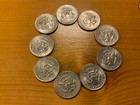 Lot of Nine Kennedy Half Dollars Dated in the 1970's — photo 3