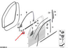 NEU BMW F40 T�rdichtung A-S�ule vorne links 51137452425 ORIGINAL