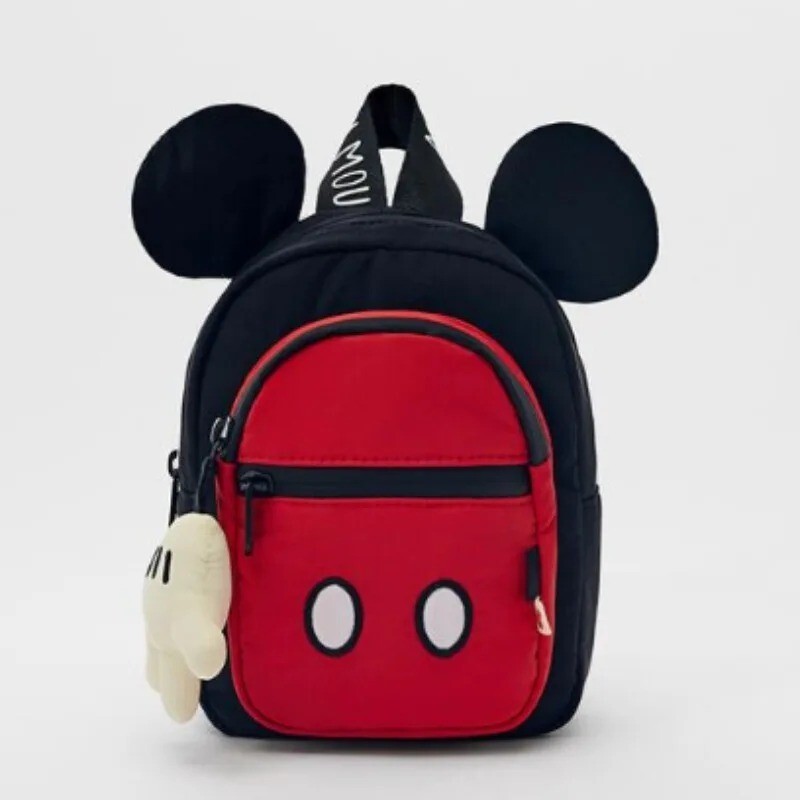 Mickey Mouse Kids Backpack Cute Disney School Bag Charms Boys & Girls