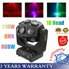 LED RGBW Moving Head Stage Lighting 4In1 Beam Lamp DMX512 Xmas Party Disco DJ