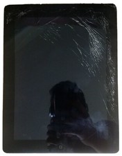 Apple iPad 2 Wi-Fi A1395 16GB Wi-Fi Only Black. iCIoud Locked. Bad Glass