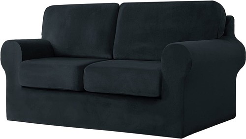 Armchair Covers 1/2/3 Seater 3/5/7 Piece Set Thick Stretch Velvet Sofa Slipcover - Picture 99 of 109