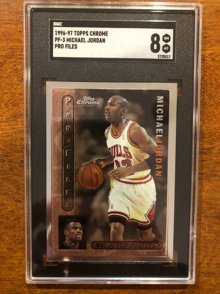 96-97 Topps Chrome Michael Jordan #PF-3 Pro Files SGC 8 NM-MT 